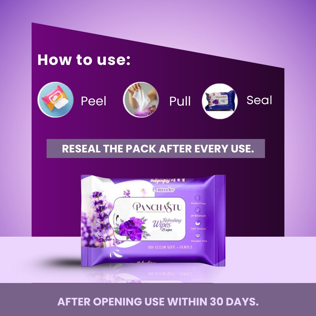 Lavender Refreshing Wipes