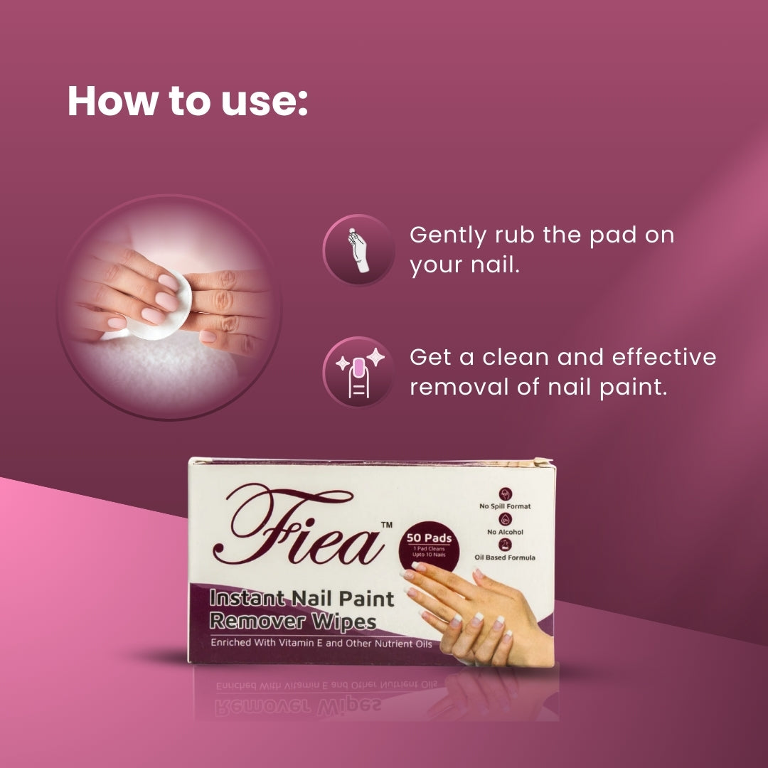Nail Paint Remover Wipes