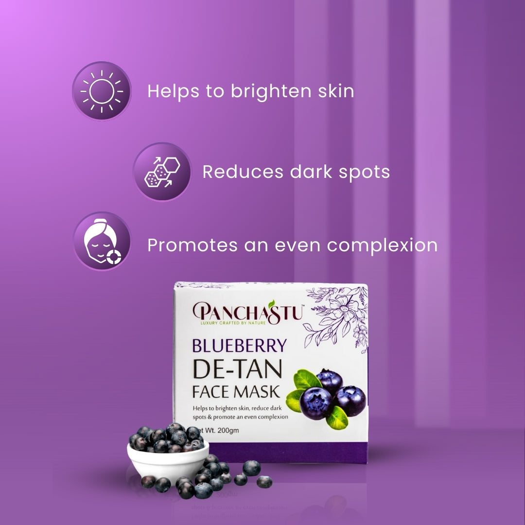 Blueberry D-Tan Face Mask