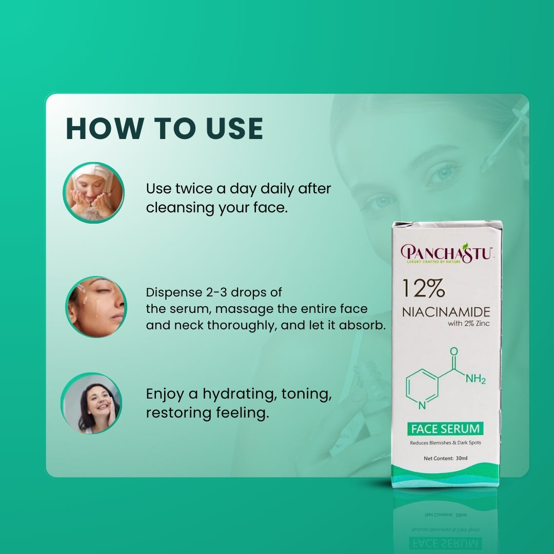 Panchastu 12% Niacinamide + 2% Zinc Serum
