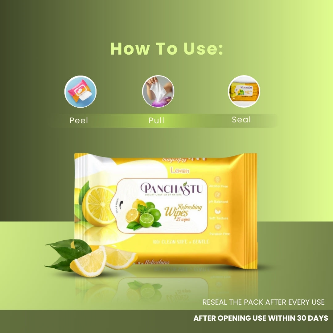 Lemon Refreshing Wipes