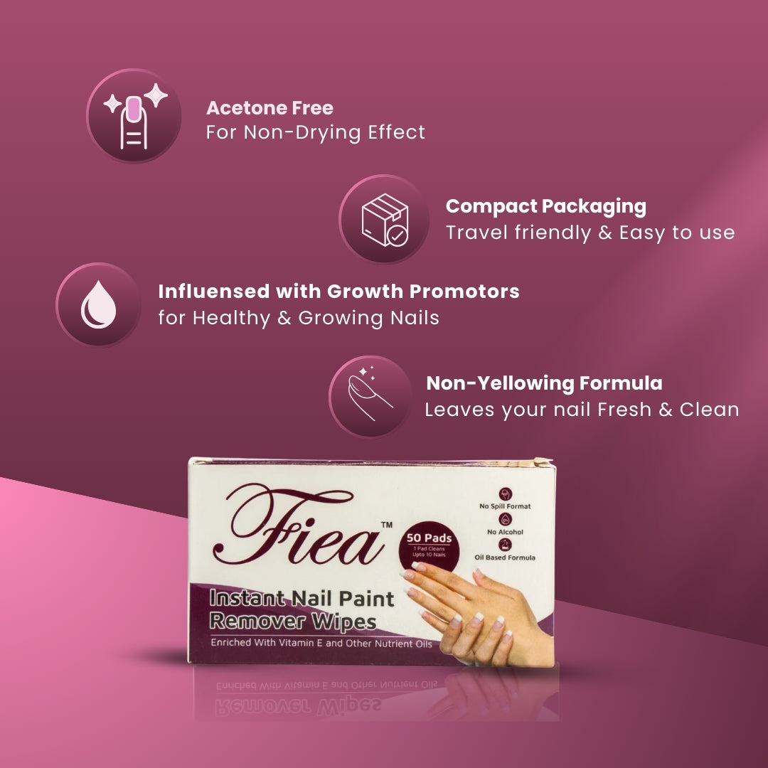 Nail Paint Remover Wipes