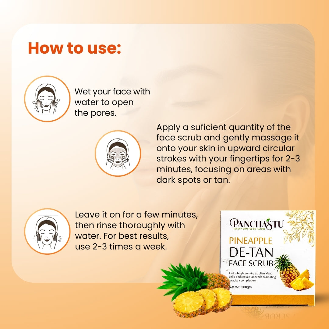 Pineapple De-Tan Face Scrub